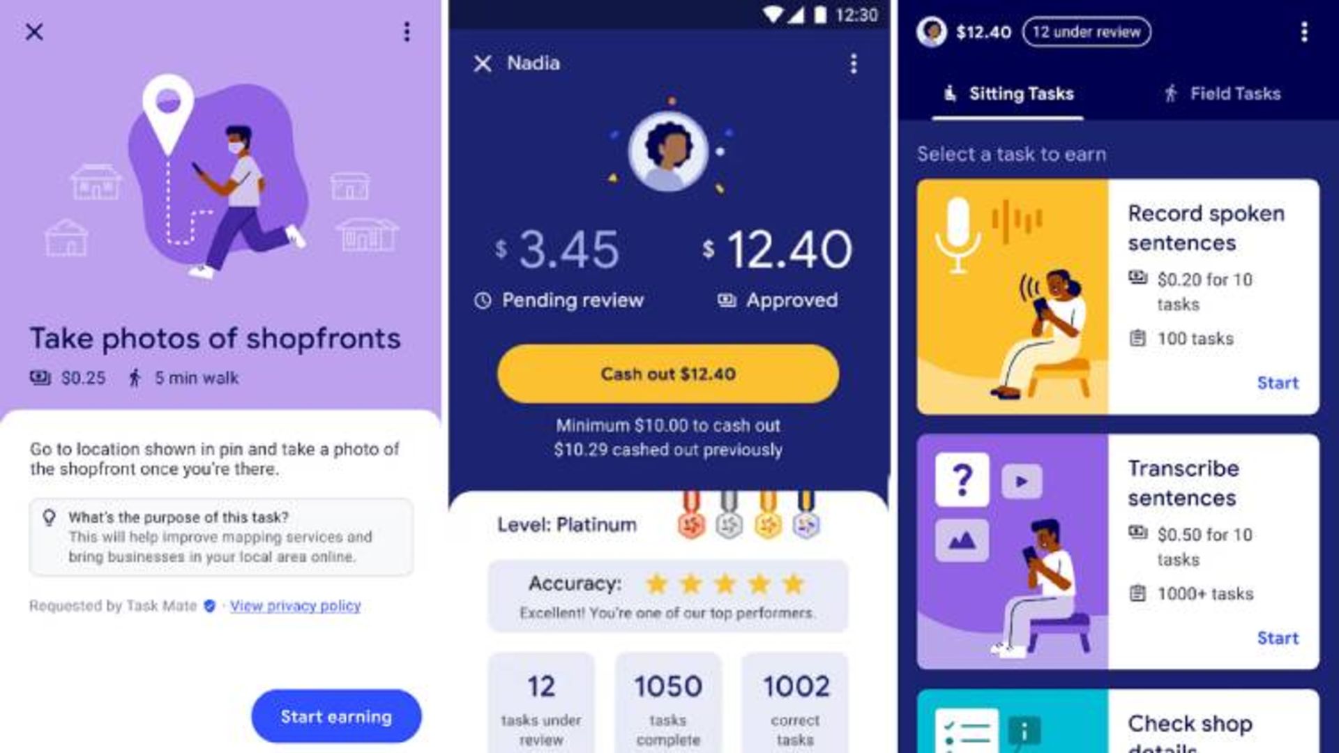 پیش نمایشی از اپلیکیشن task mate