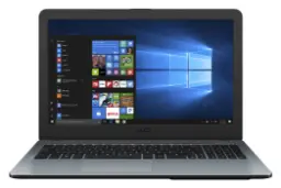 نمای جلو لپ تاپ ایسوس ویووبوک مکس X540BA با صفحه روشن
