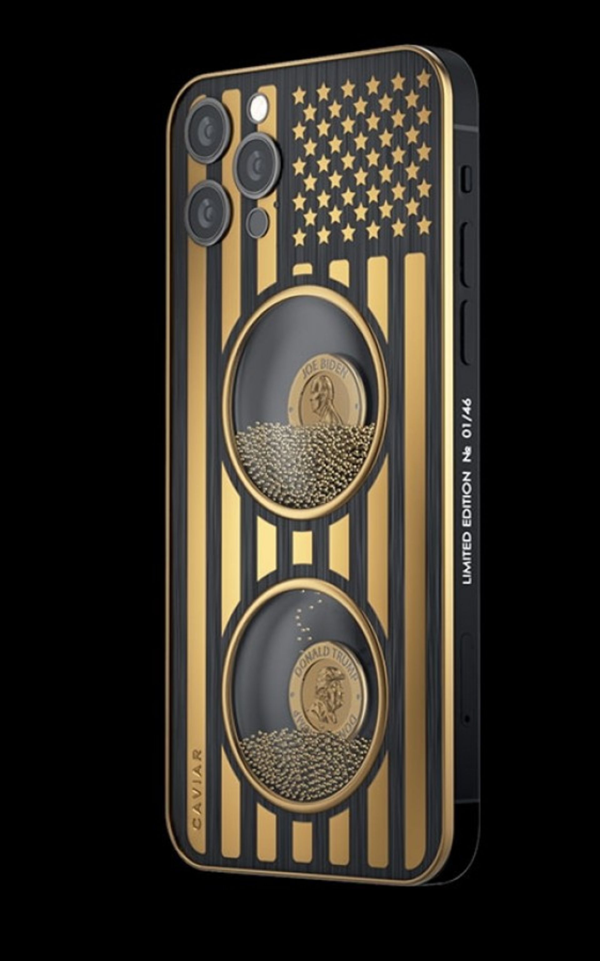 آیفون ۱۲ پرو مدل کاویار، ترامپ و بایدن