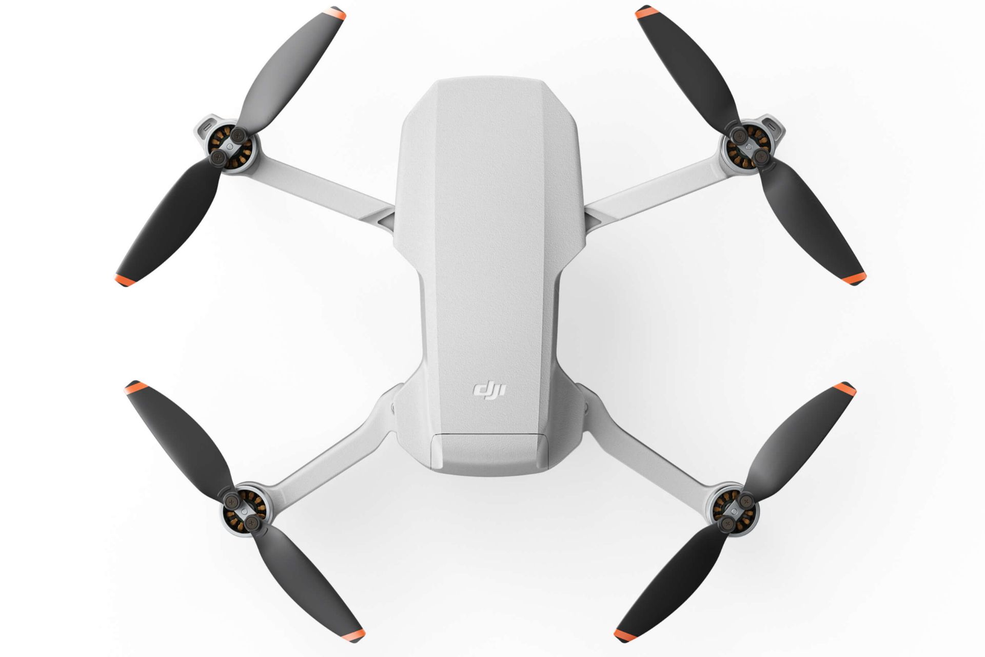 نمای بالا پهپاد دی جی آی DJI Mini 2 حالت باز شده