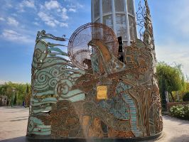 نمونه عکس دوربین واید گلکسی زد فولد ۲ - پرده ابراهیم بت شکن پارک آب و آتش تهران