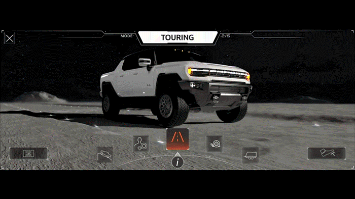 پلتفرم Unreal Engine در نمایشگر هامر EV