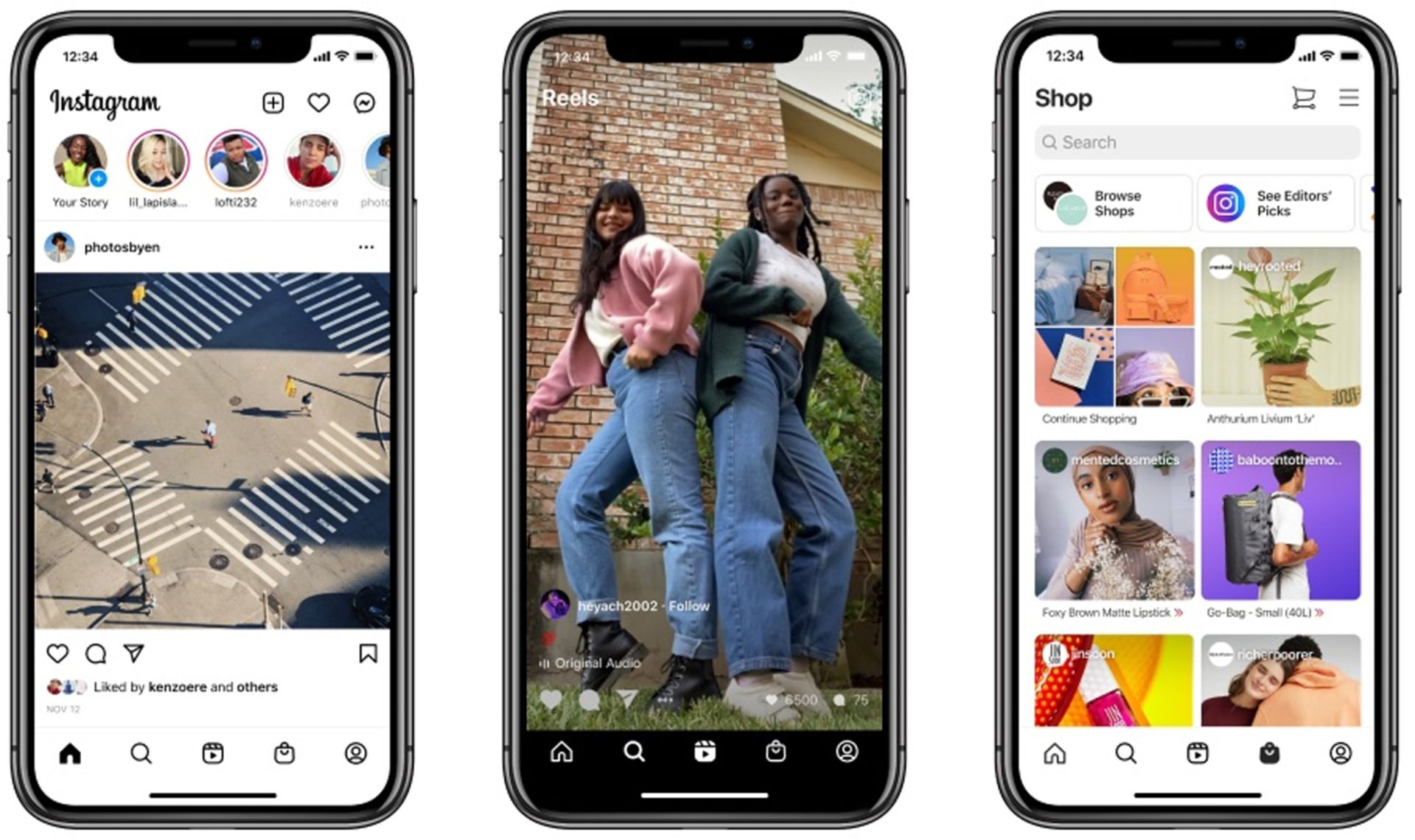 بازطراحی صفحه هوم اینستاگرام / Instagram با تب Reels و Shop