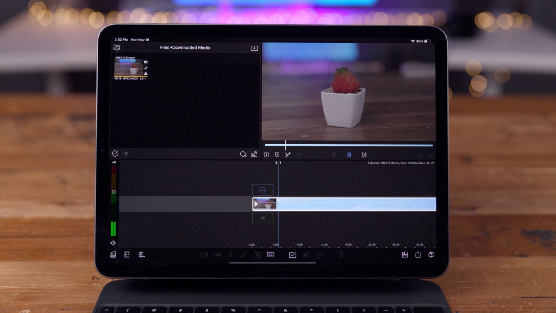 رندر ویدئو در آیپد پرو