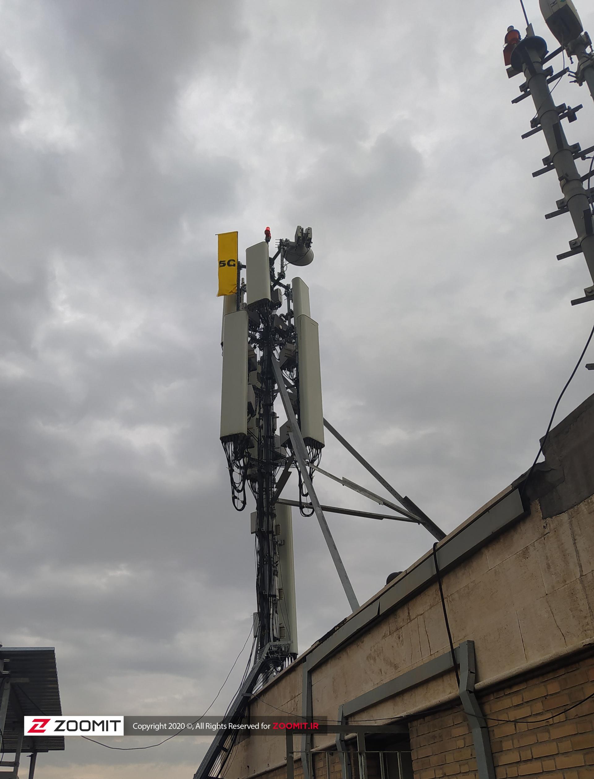 دکل 5G ایرانسل در دانشگاه تربیت مدرس