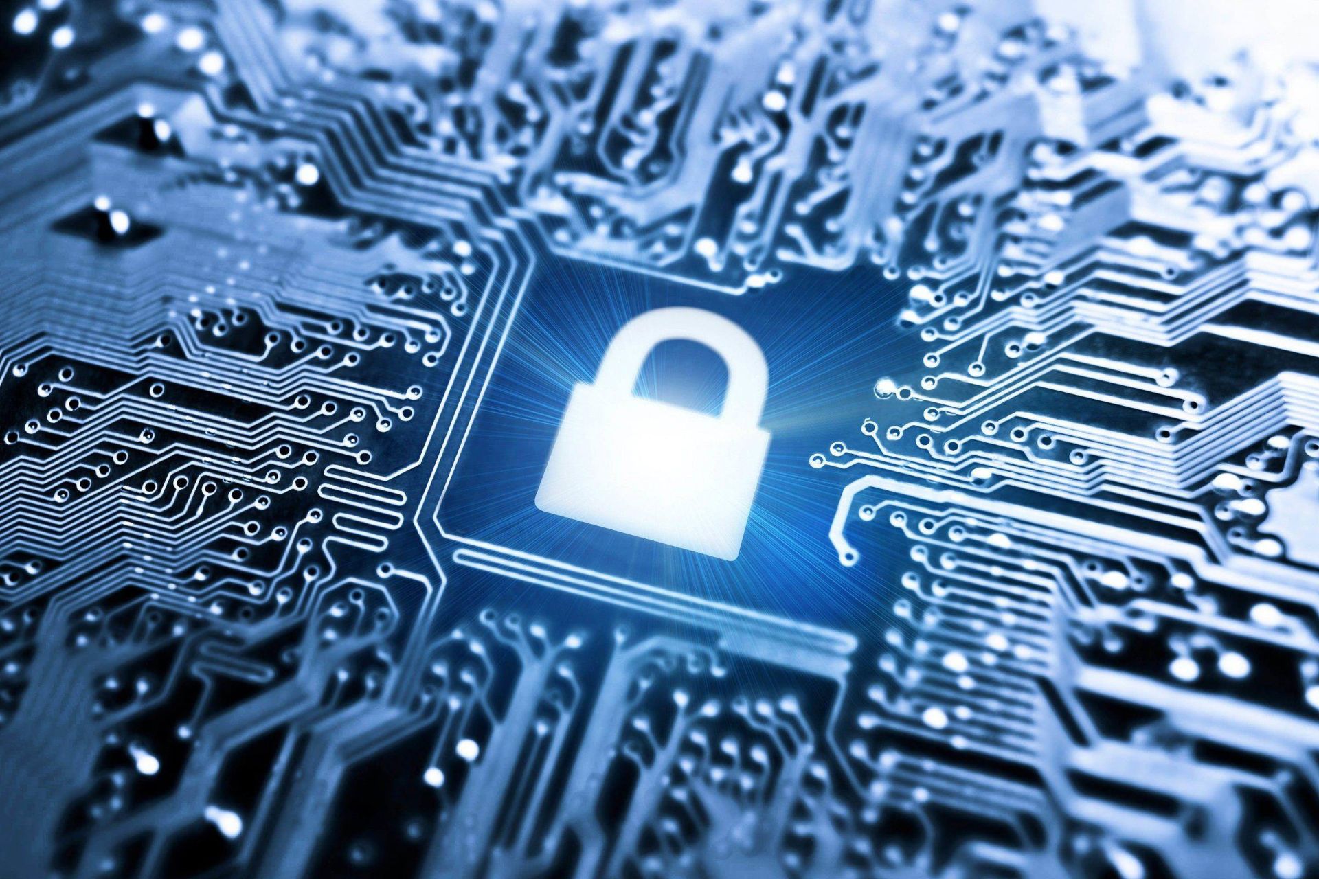 قفل امنیت سایبری / Cybersecurity طرح گرافیکی