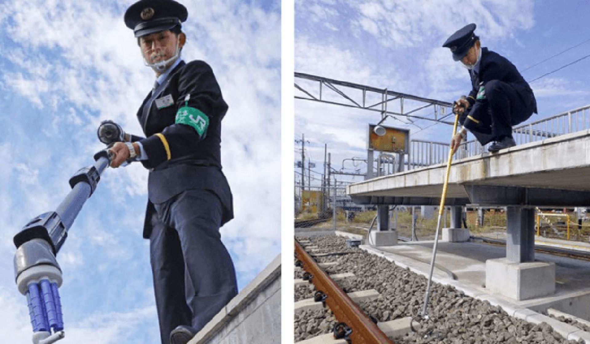 ایرپاد افتاده در ریل قطار