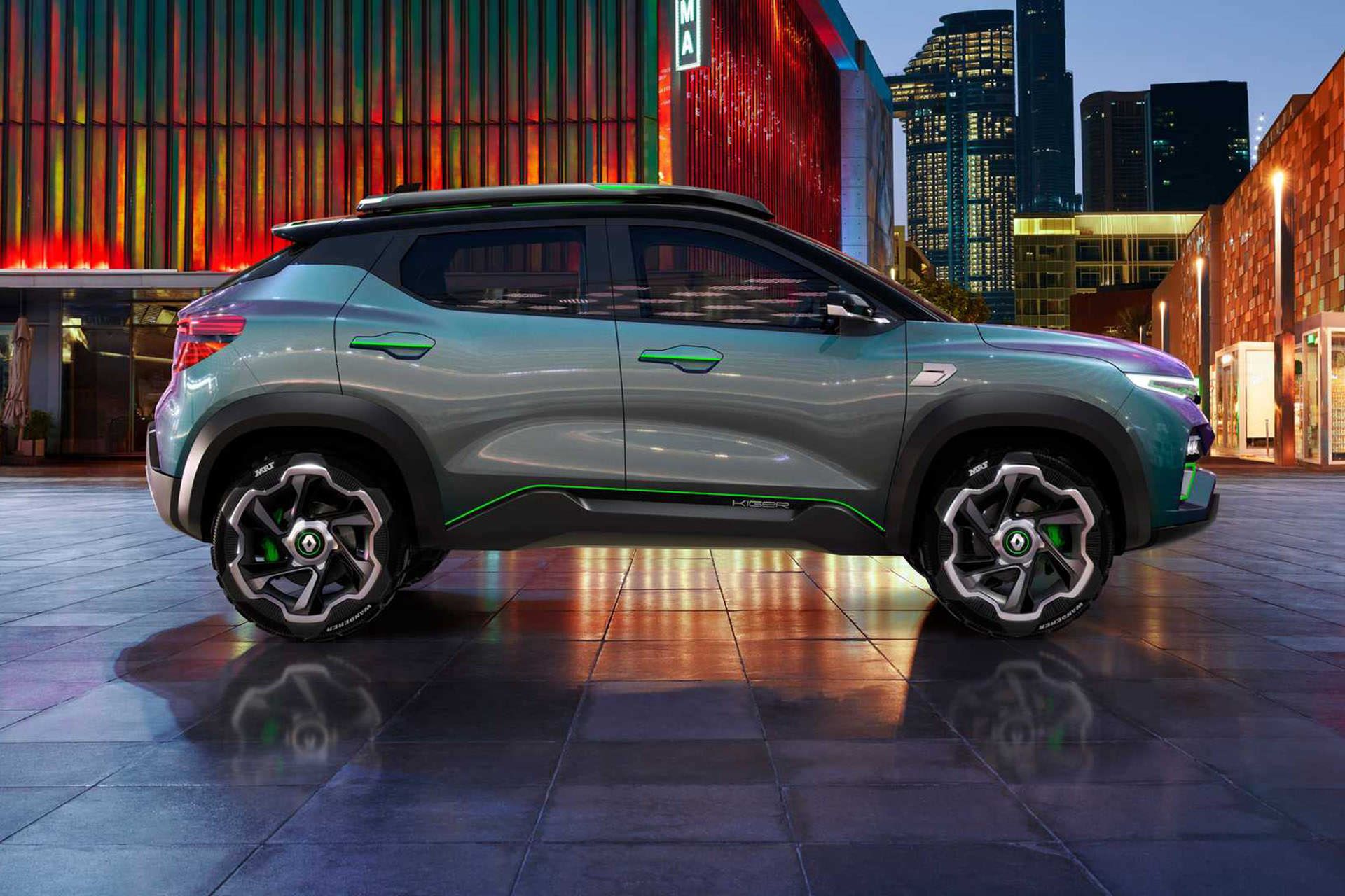نمای جانبی کراس اور مفهومی رنو کیگر / Renault Kiger Crossover 