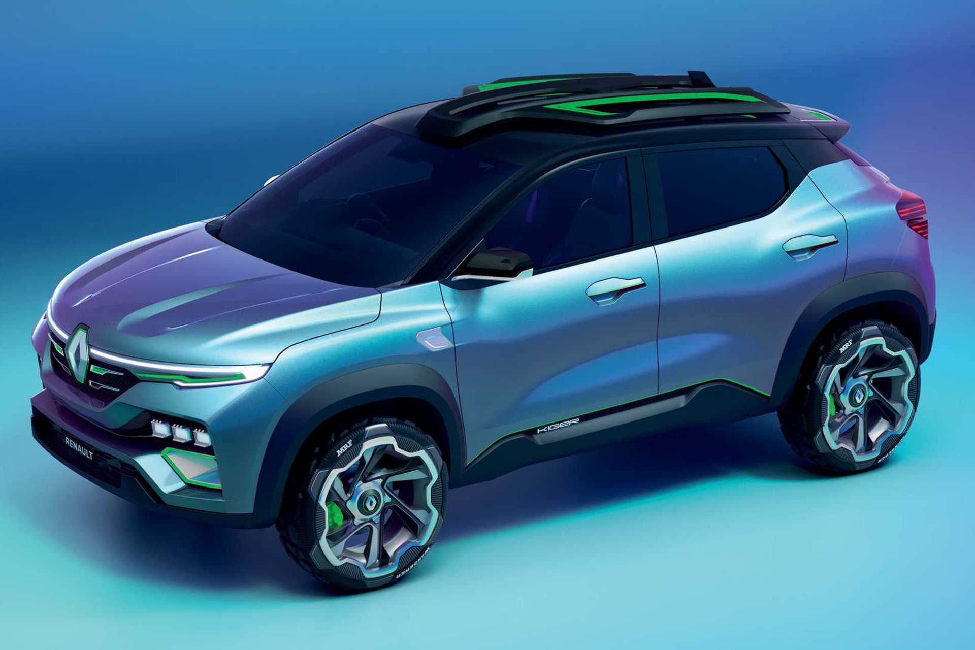 نمای بالا از کراس اور مفهومی رنو کیگر / Renault Kiger Crossover 