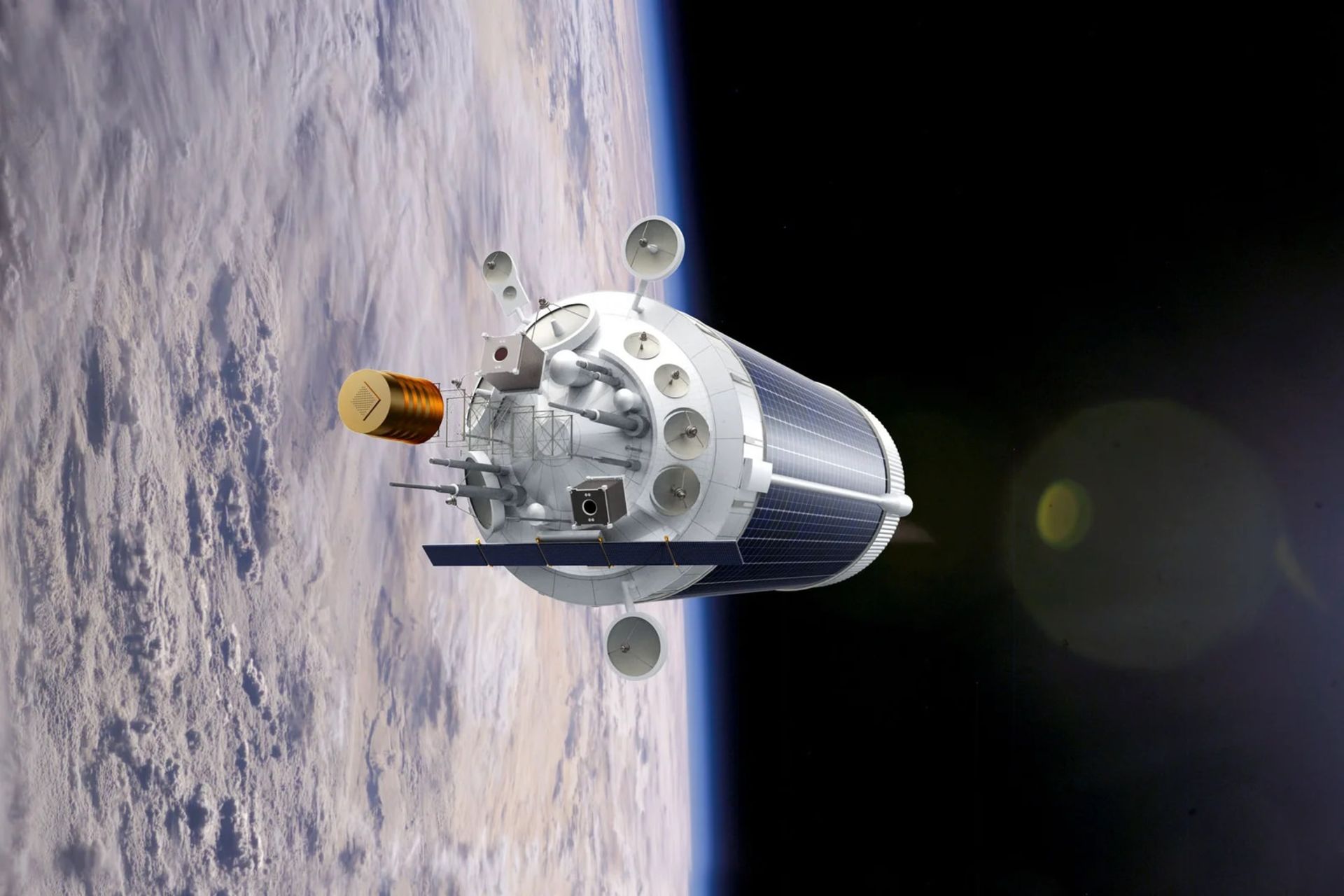 رندر ایستگاه فضایی Outpost