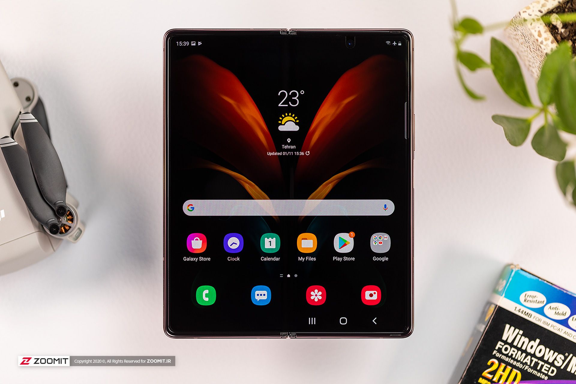 نمایشگر اصلی گلسی زد فولد ۲ سامسونگ Samsung Galaxy Z Fold 2