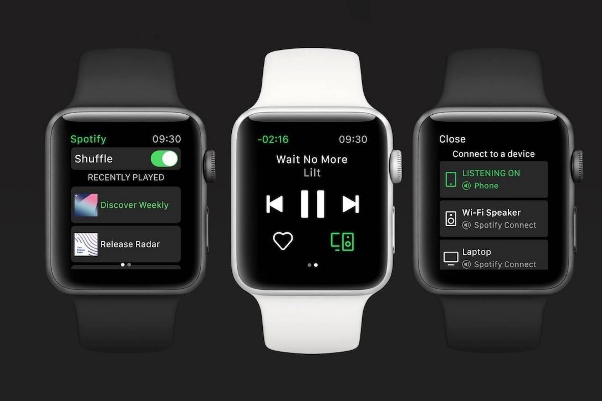 اپلیکیشن اسپاتیفای در اپل‌واچ 