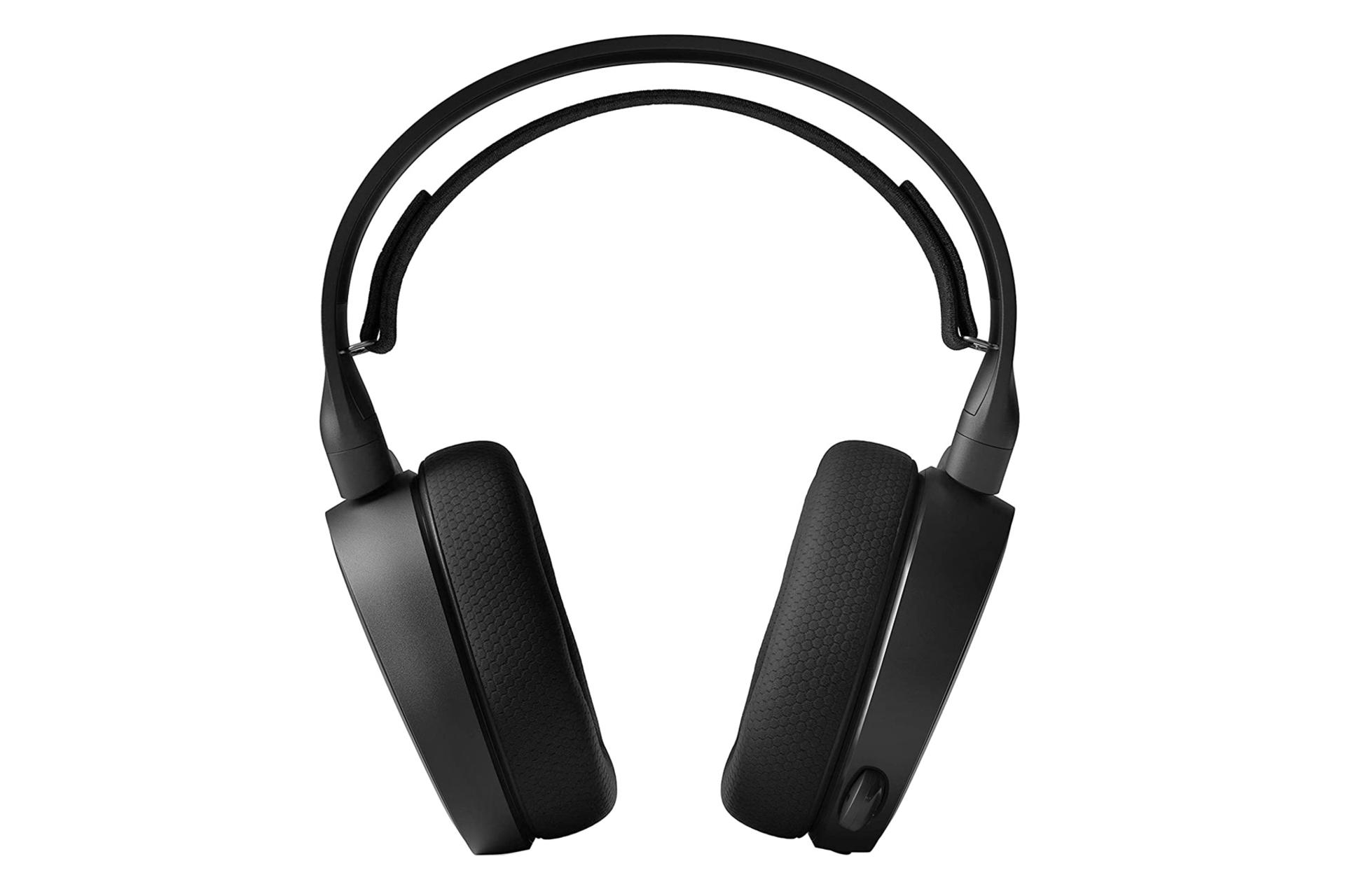 نمای روبرو هدست گیمینگ استیل سریز SteelSeries Arctis 3 مشکی