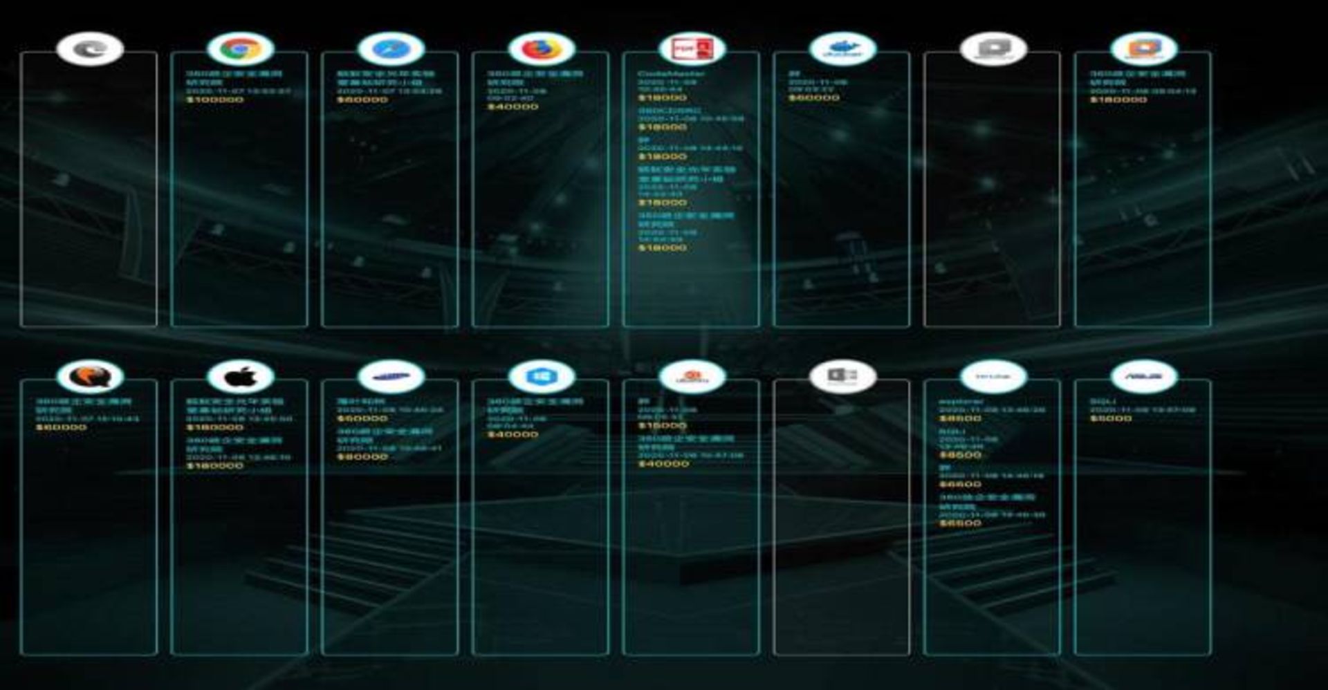 اهداف هکر در مسابقه تیانفو