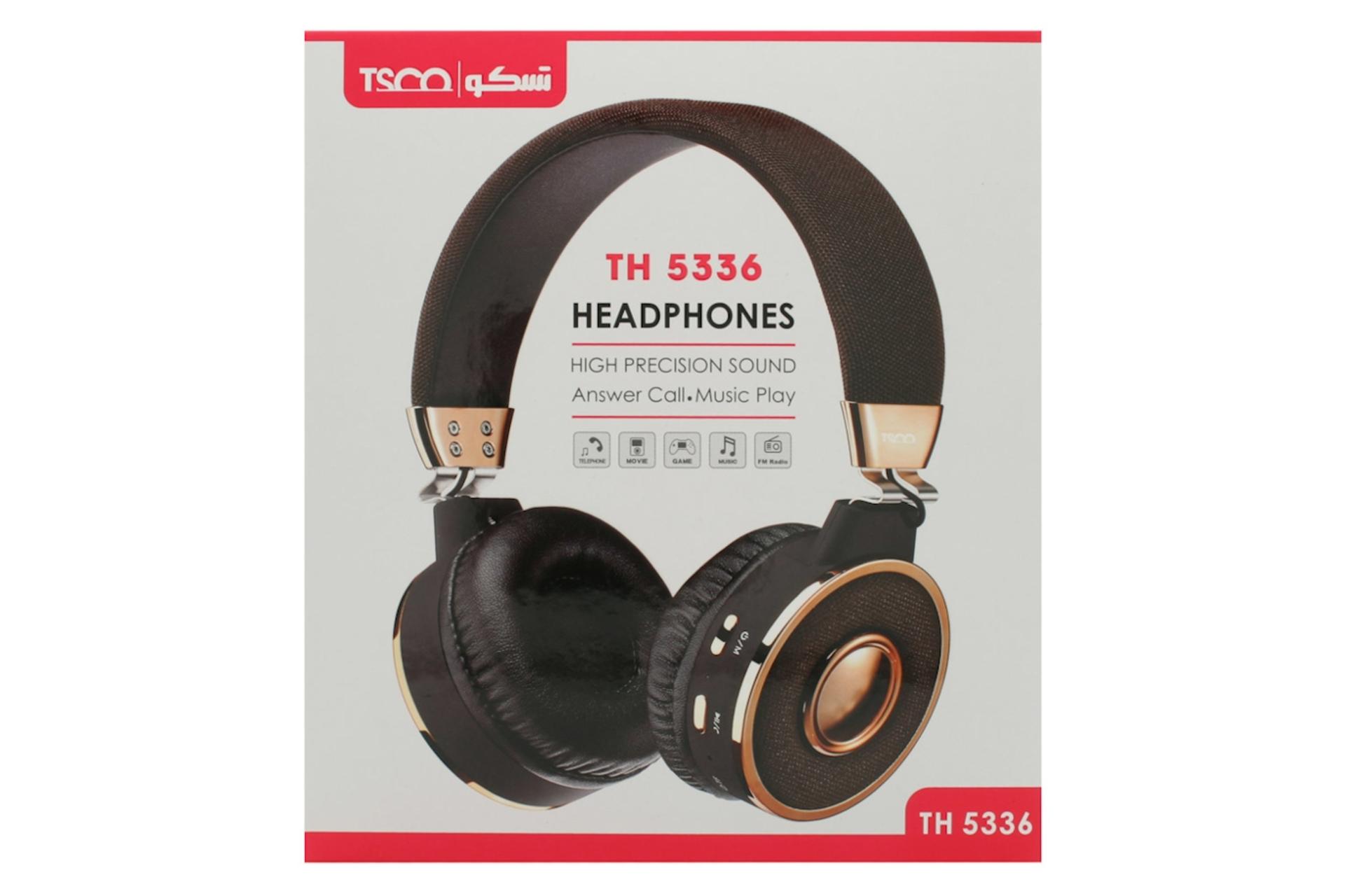 نمای روبرو جعبه هدفون بی سیم تسکو Tsco TH 5336