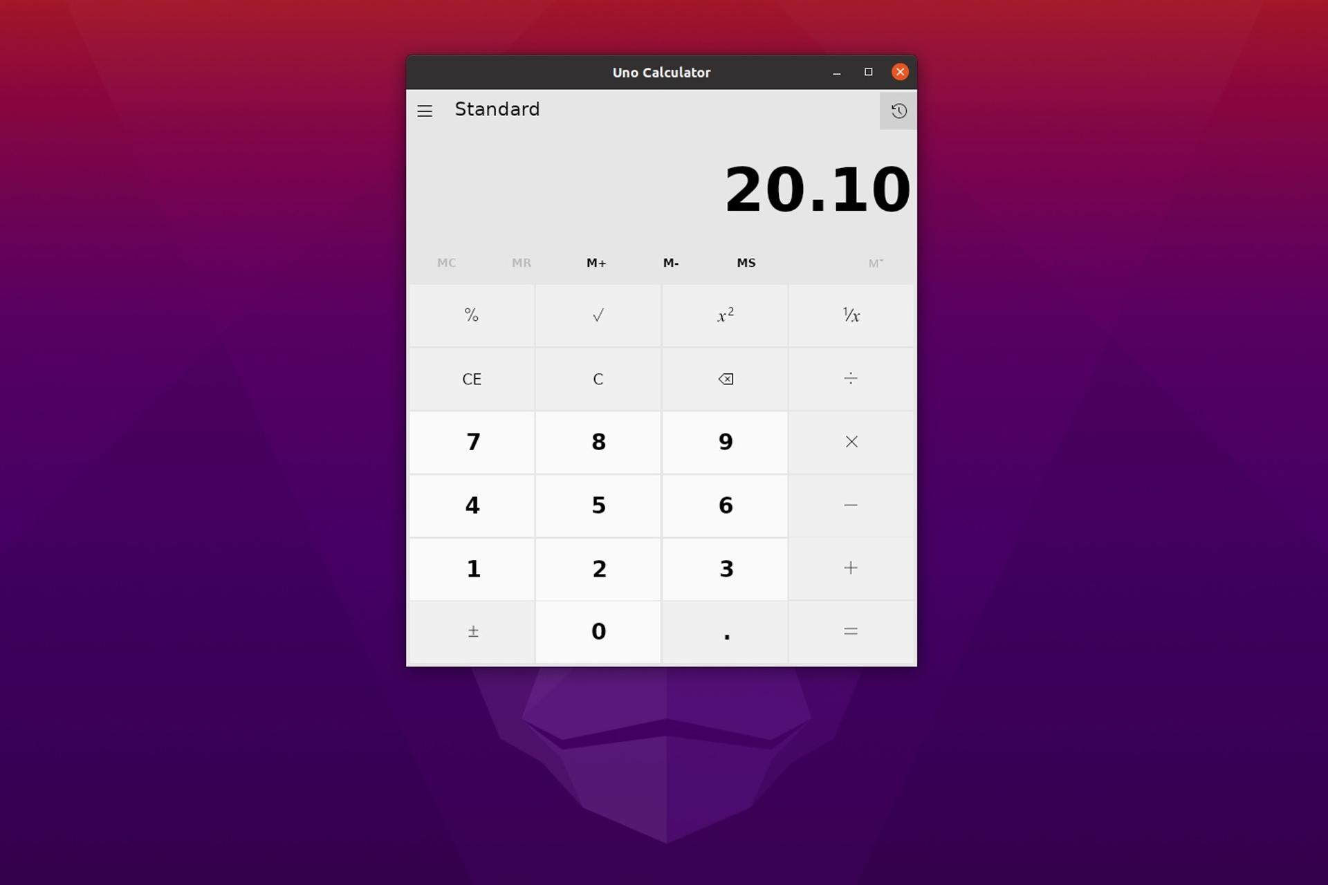 دانلود Uno Calculator نسخه لینوکس ماشین حساب ویندوز ۱۰