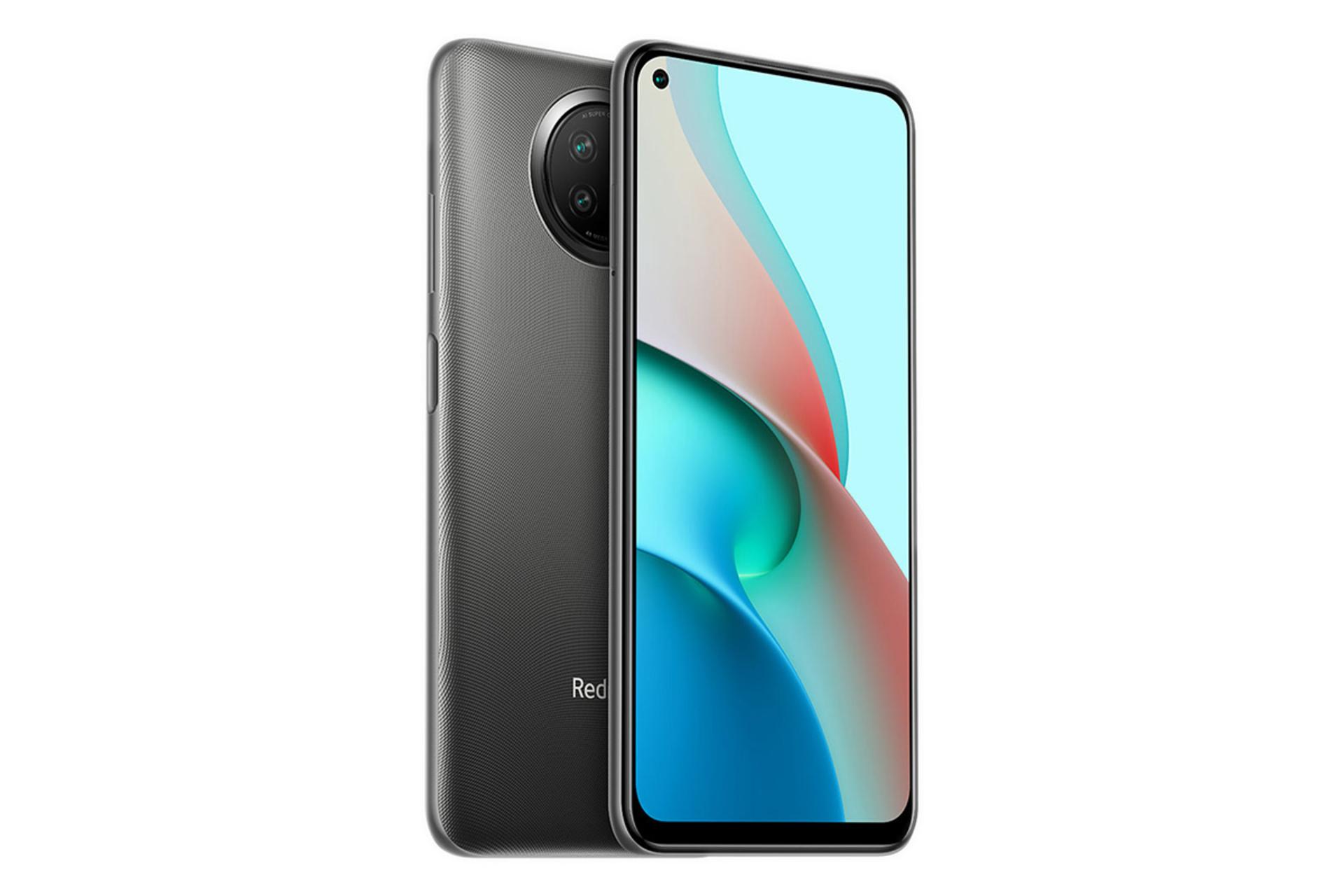 نمای نیمرخ گوشی شیائومی ردمی نوت 9 نسخه 5G رنگ خاکستری