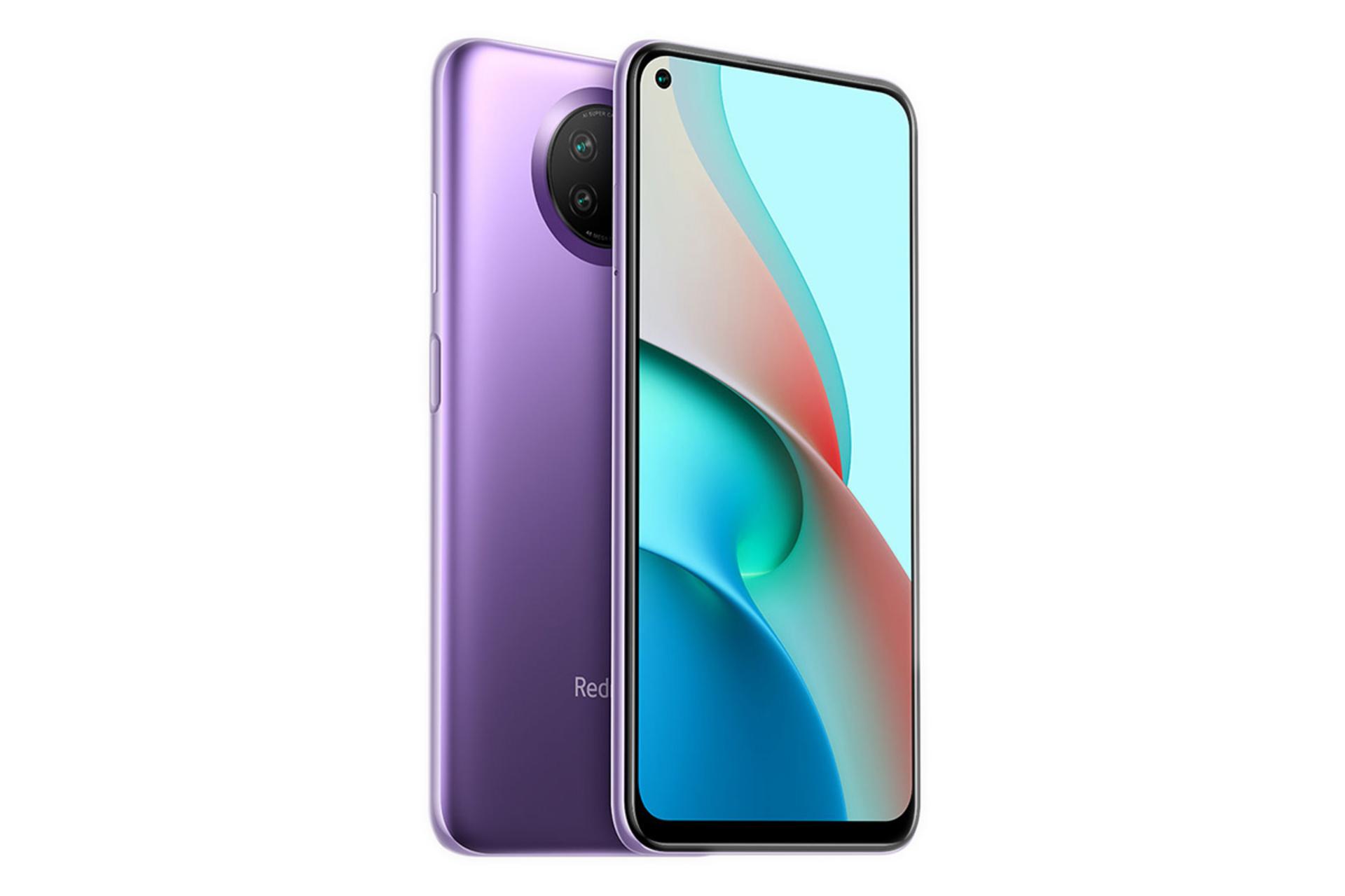 نیمرخ گوشی شیائومی ردمی نوت 9 نسخه 5G رنگ بنفش