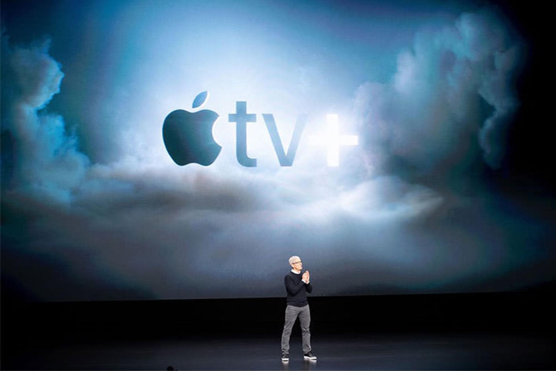 تیم کوک در حال معرفی اپل تی‌وی پلاس / Apple TV Plus