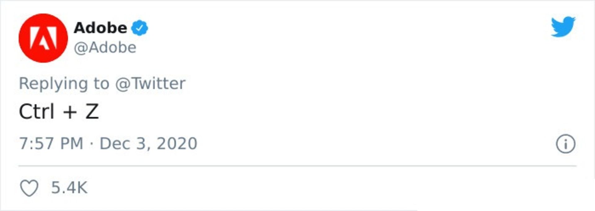 توییت ادوبی
