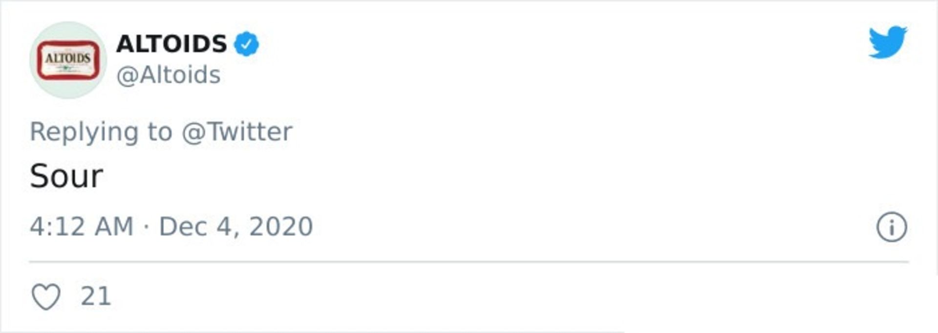 توییت اَلتویدز Altoids 