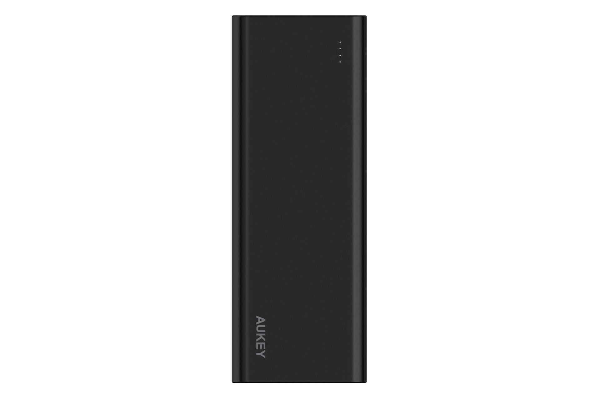 نمای روبرو پاور بانک آکی PB-AT20 با ظرفیت 20100 میلی‌آمپر ساعت Aukey PB-AT20 20100mAh مشکی