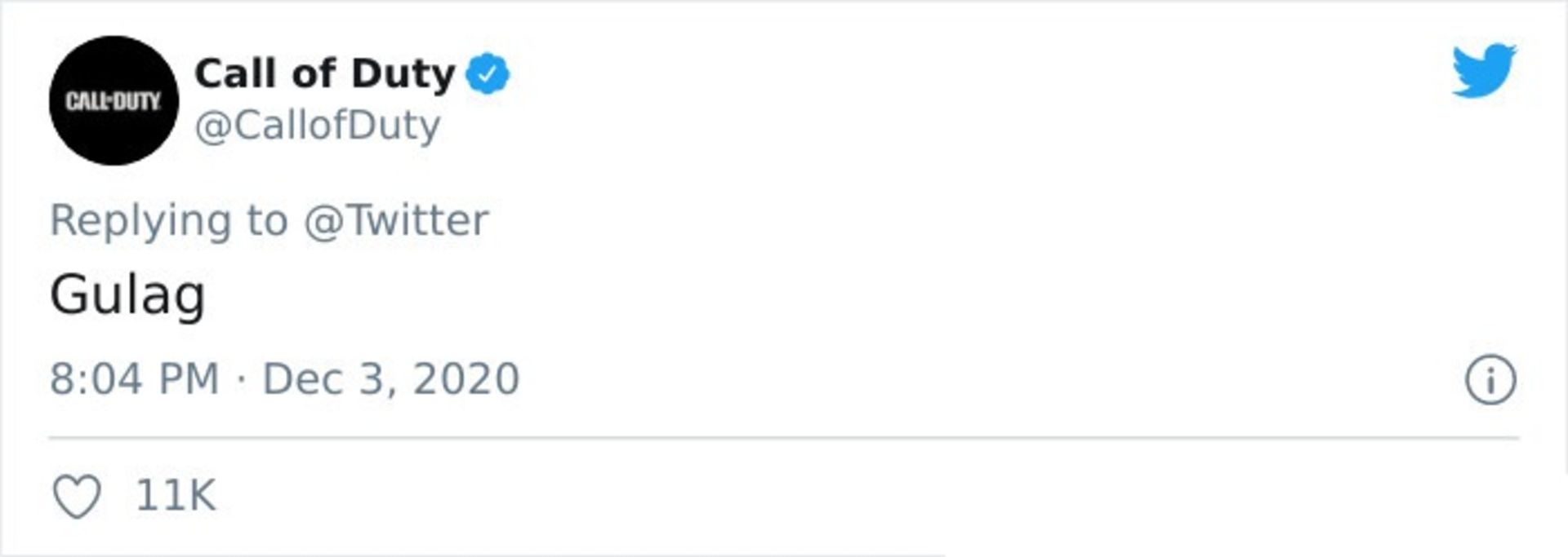 توییت کال آو دیوتی