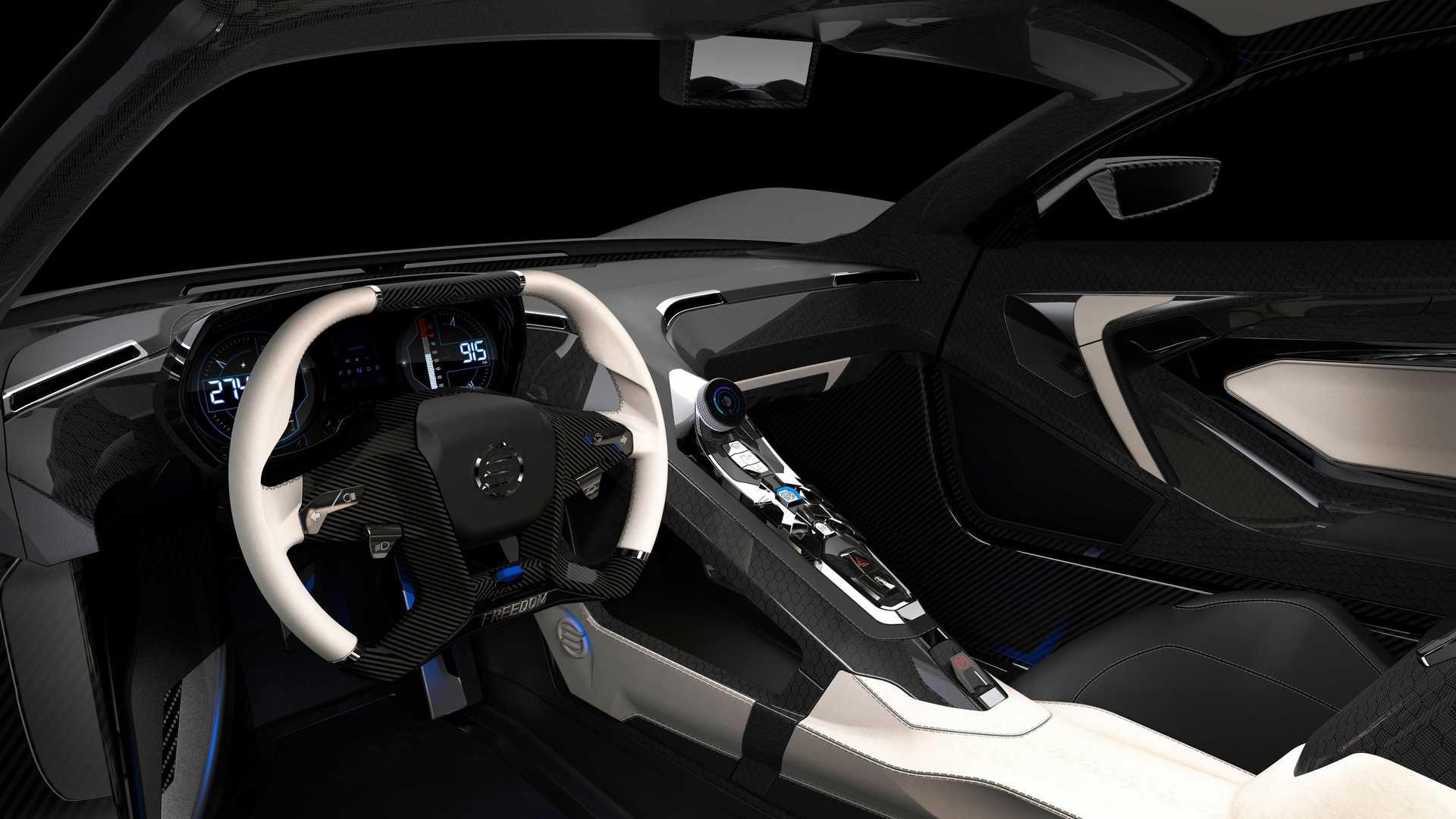 Elation Dogo 001 Hypercar ابرخودرو ایلیشن دوگو  نمای داخلی