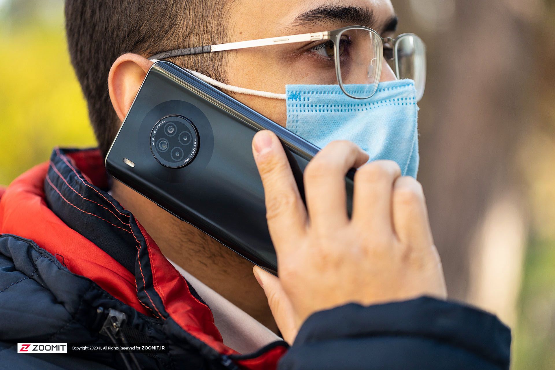 گوشی هواوی Y9a حین برقراری تماس تلفنی