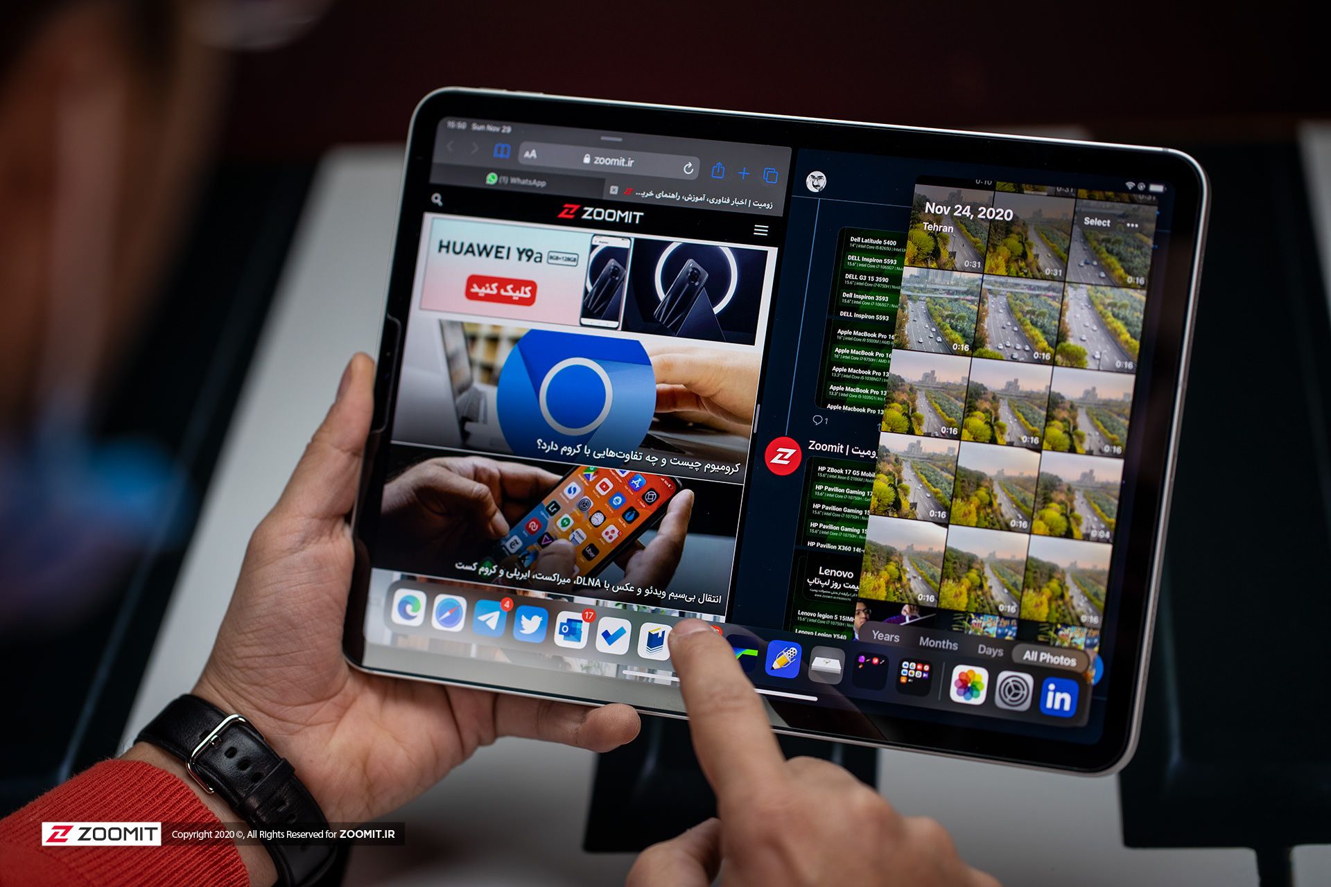 مولتی تسکینگ آیپد پرو در بررسی iPadOS 14