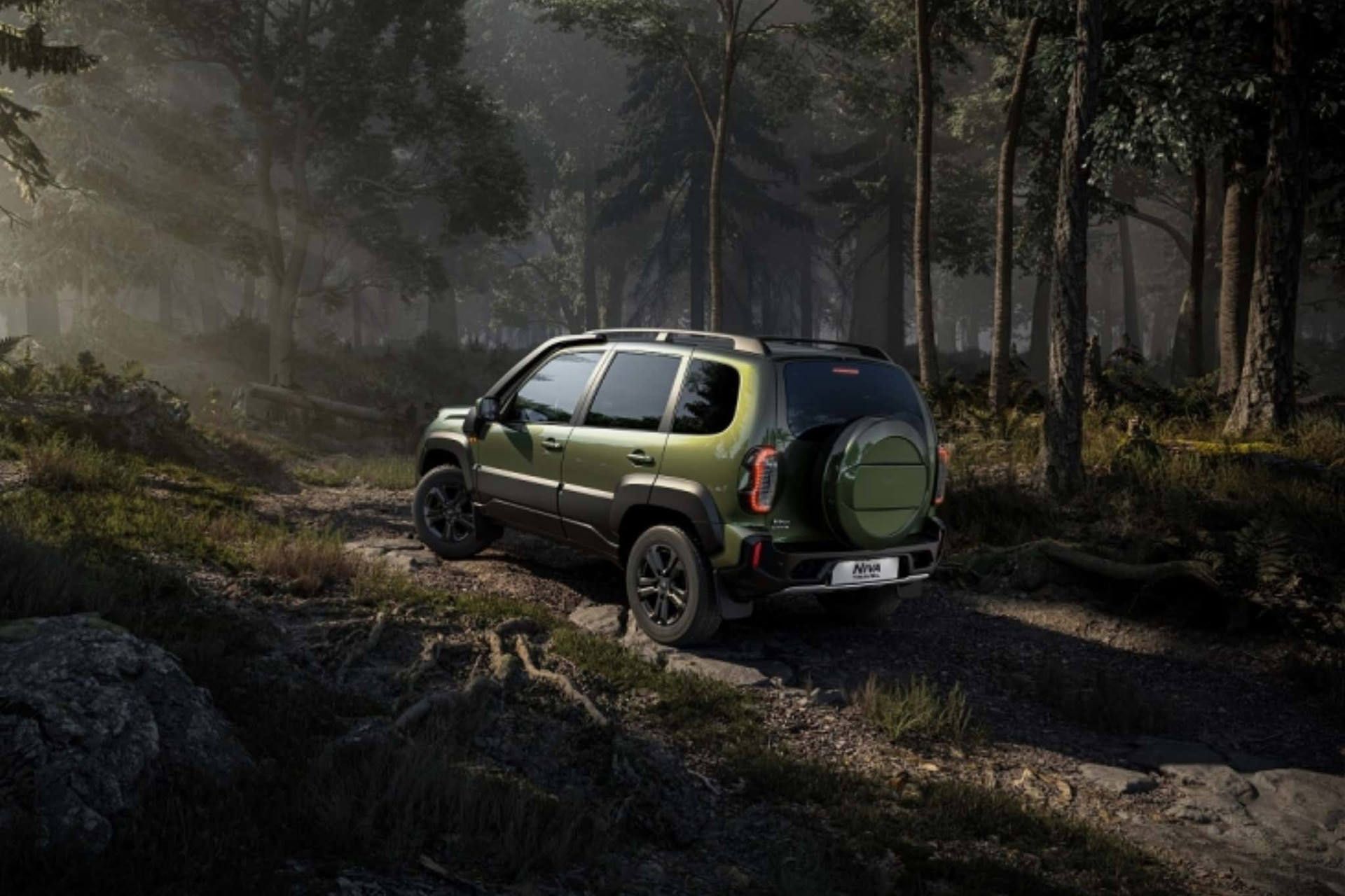 نمای عقب شاسی بلند آفرود لادا نیوا تراول / 2021 Lada Niva Travel 