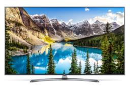 نمای جلو تلویزیون ال جی 65UJ7520GI با صفحه روشن