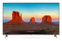 نمای جلو تلویزیون ال جی 65UK7700 با صفحه روشن