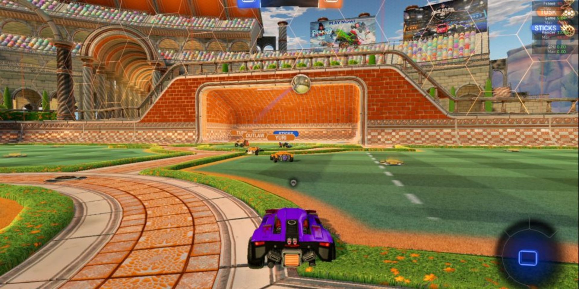 اجرای بازی راکت لیگ در مک M1