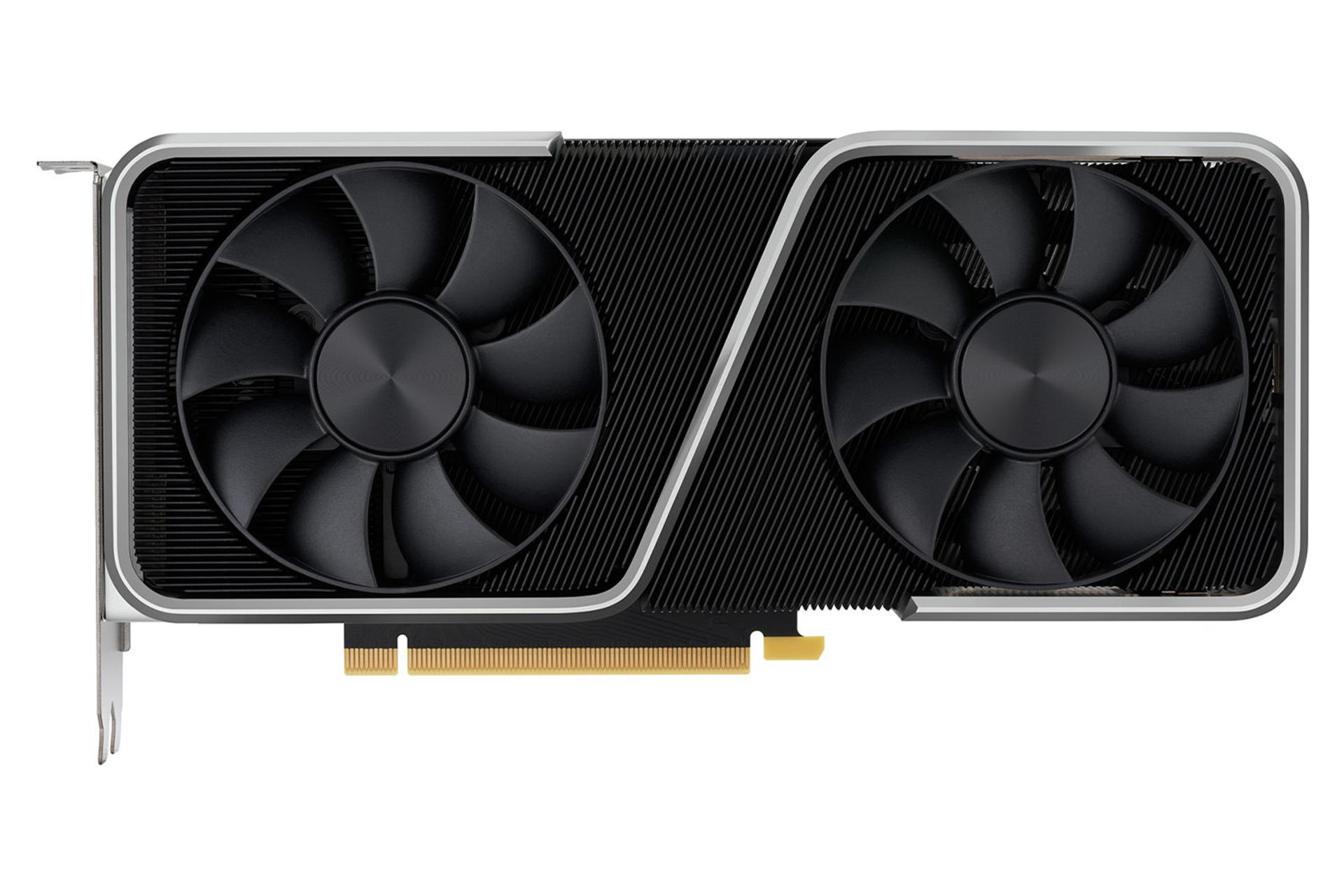 مرجع متخصصين ايران كارت گرافيك NVIDIA GeForce RTX 3060 Ti نماي جلو فن ها / انويديا جي فورس RTX 3060 Ti