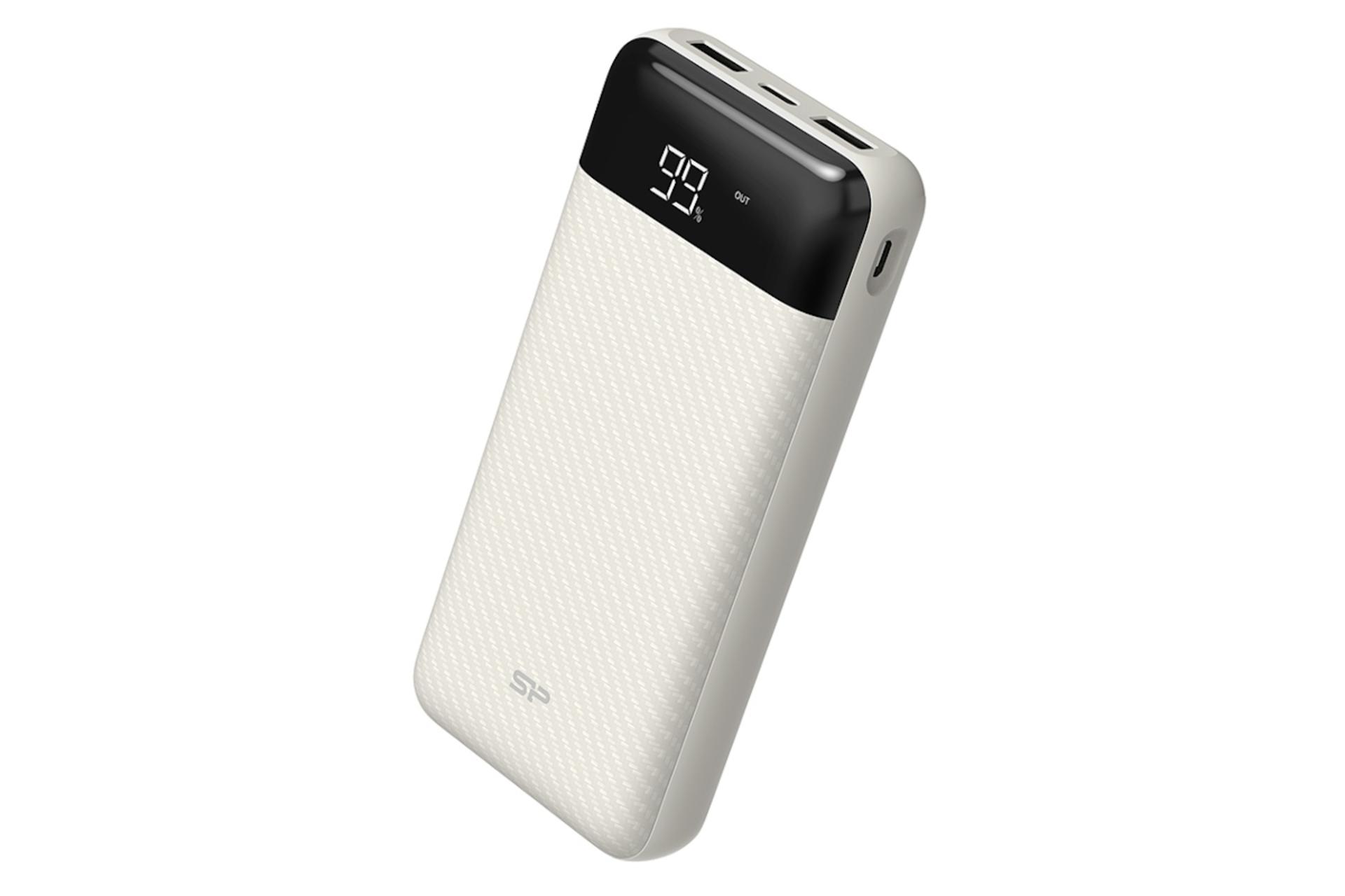 پاور بانک سیلیکون پاور GS28 با ظرفیت 20000 میلی‌آمپر ساعت Silicon Power GS28 20000mAh سفید