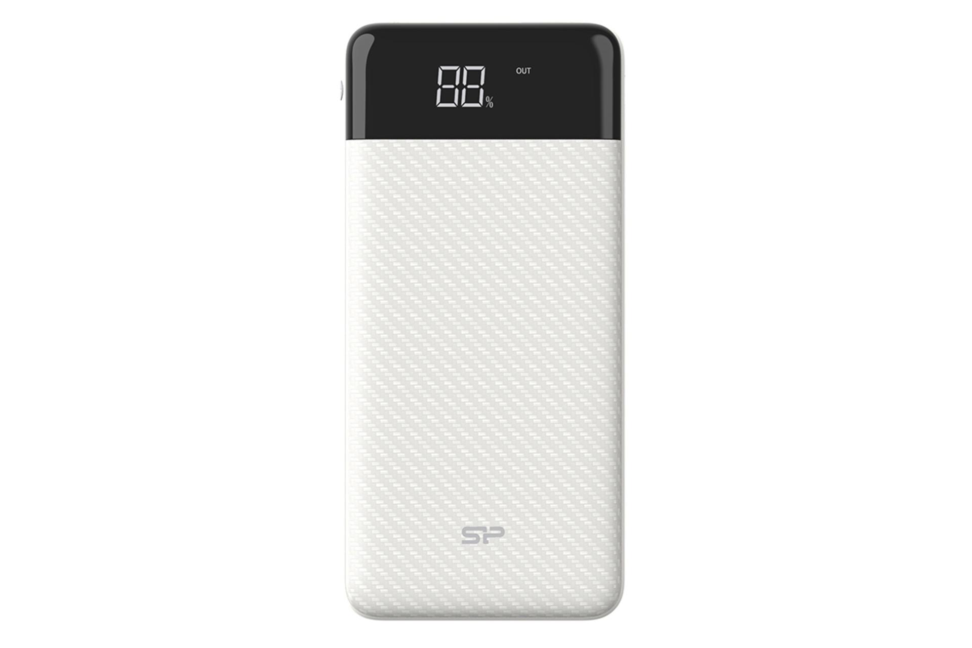 نمای روبرو پاور بانک سیلیکون پاور GS28 با ظرفیت 20000 میلی‌آمپر ساعت Silicon Power GS28 20000mAh س