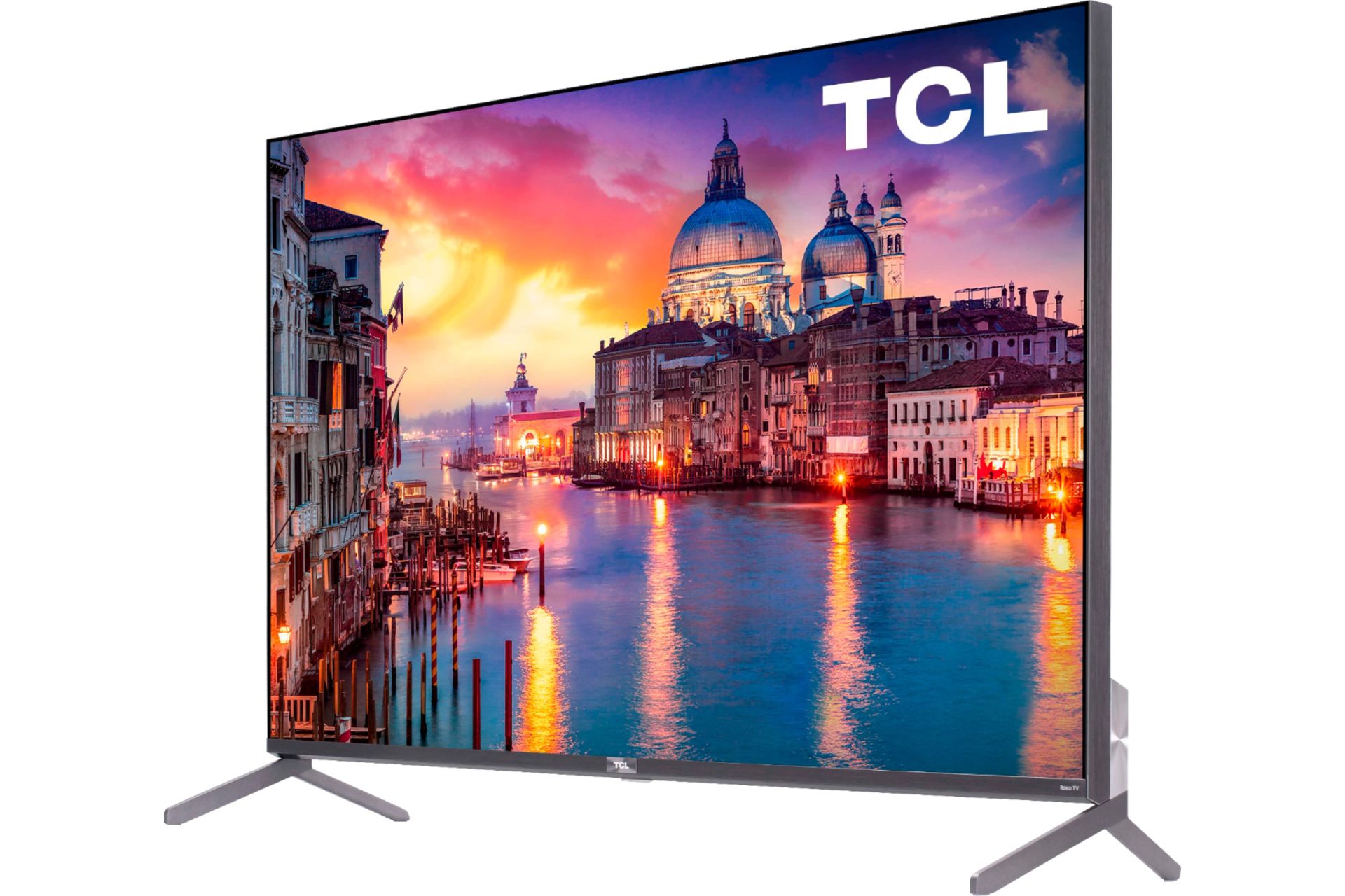 تلویزیون هوشمند TCL مدل 4K از نمای سه رخ