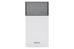 نمای روبرو پاور بانک تسکو TP 874L با ظرفیت 20000 میلی‌آمپر ساعت Tsco TP 874L 20000mAh سفید