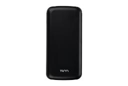 نمای روبرو پاور بانک تسکو TP 877 با ظرفیت 20000 میلی‌آمپر ساعت Tsco TP 877 20000mAh مشکی