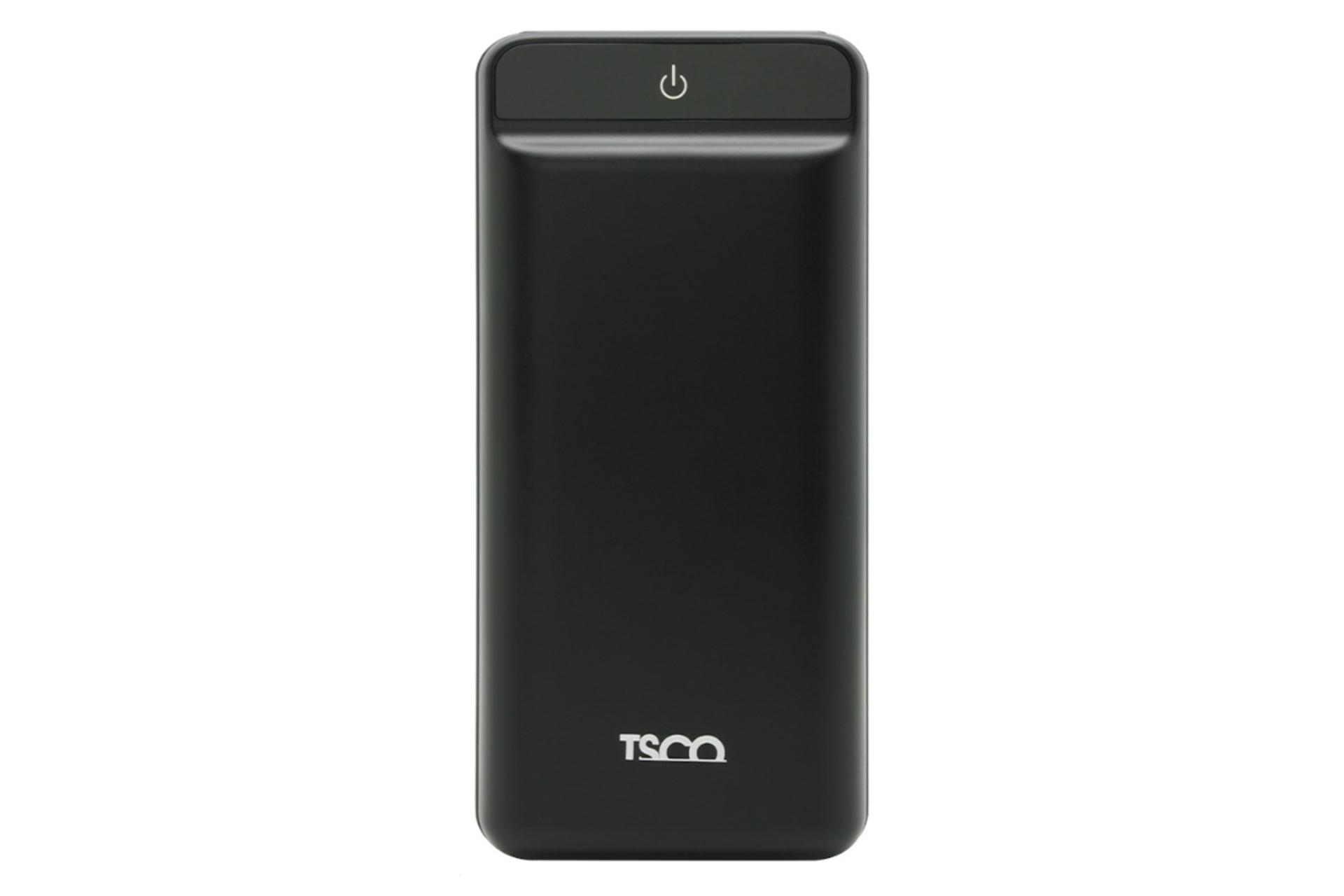 نمای روبرو پاور بانک تسکو TP 888 با ظرفیت 30000 میلی‌آمپر ساعت Tsco TP 888 30000mAh