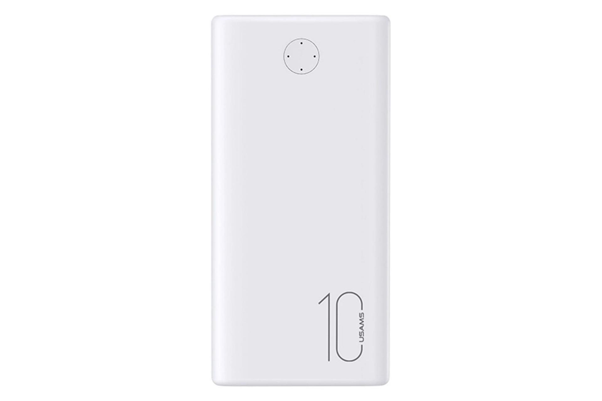 پاور بانک یوسمز US-CD137 PB52 با ظرفیت 10000 میلی‌آمپر ساعت USAMS US-CD137 PB52 10000mAh سفید
