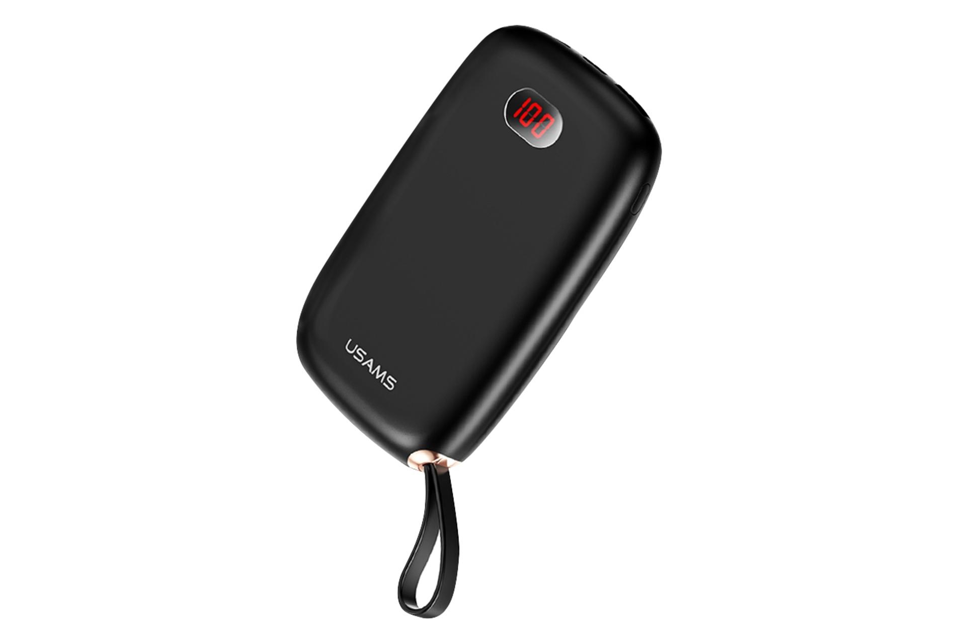 پاور بانک یوسمز US-CD78 PB17 با ظرفیت 10000 میلی‌آمپر ساعت USAMS US-CD78 PB17 10000mAh مشکی