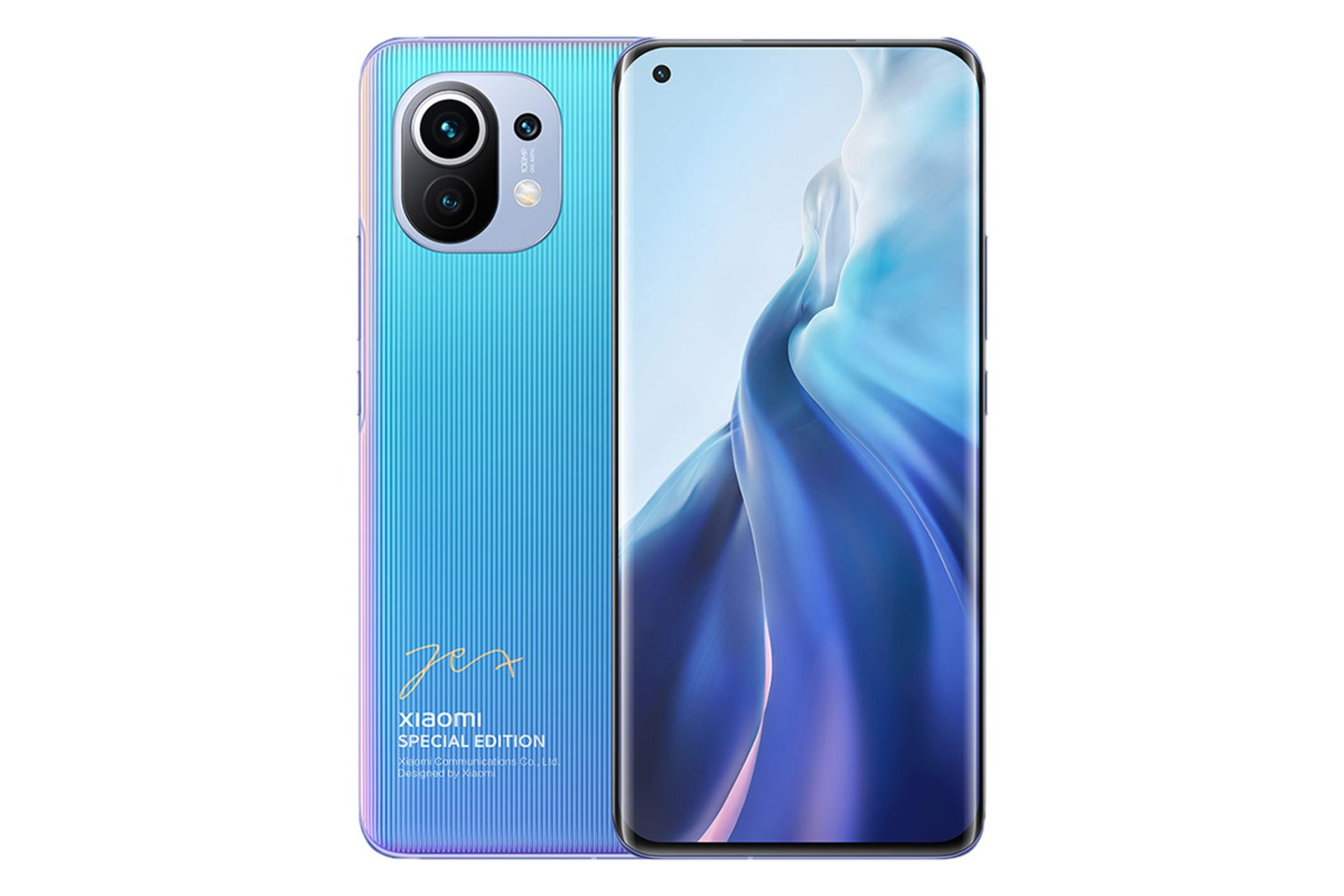 نمای پشت و جلو گوشی شیائومی می 11 نسخه Special Edition