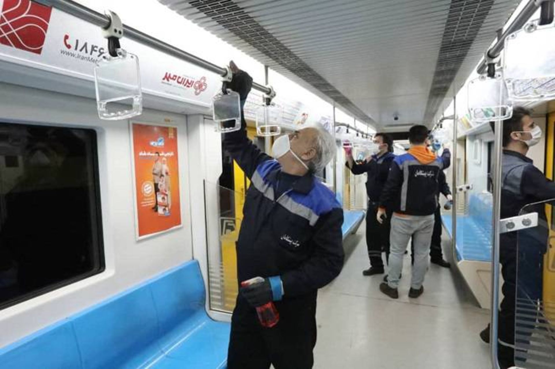 ضدعفونی کردن مترو
