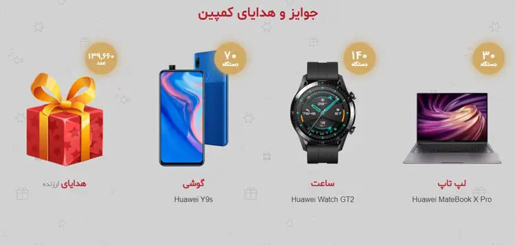 جوایز جشنواره هواوی