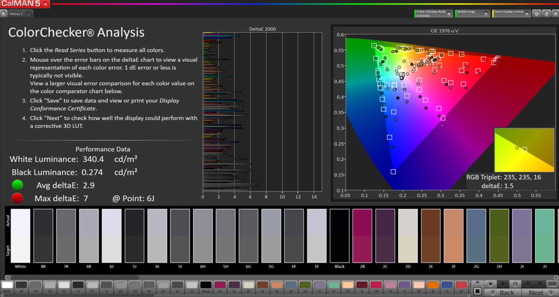 خطای نمایش رنگ در حالت Natural و فضای sRGB - هواوی Y9s