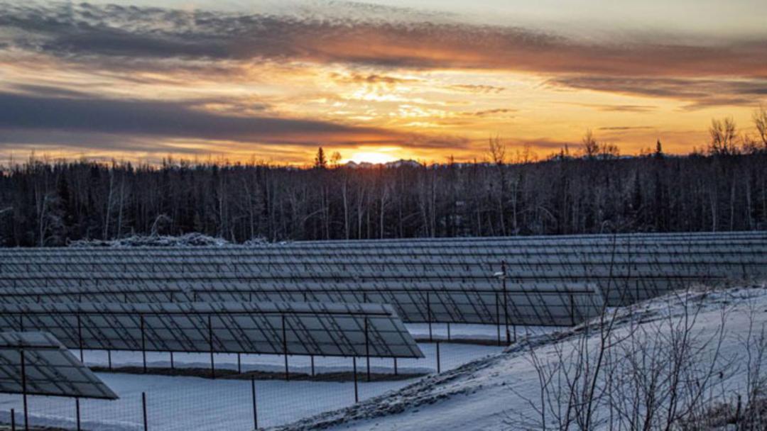 solar farm in Alska