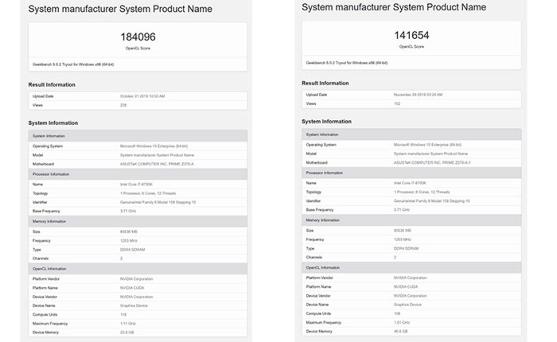 بنچمارک انویدیا امپر
