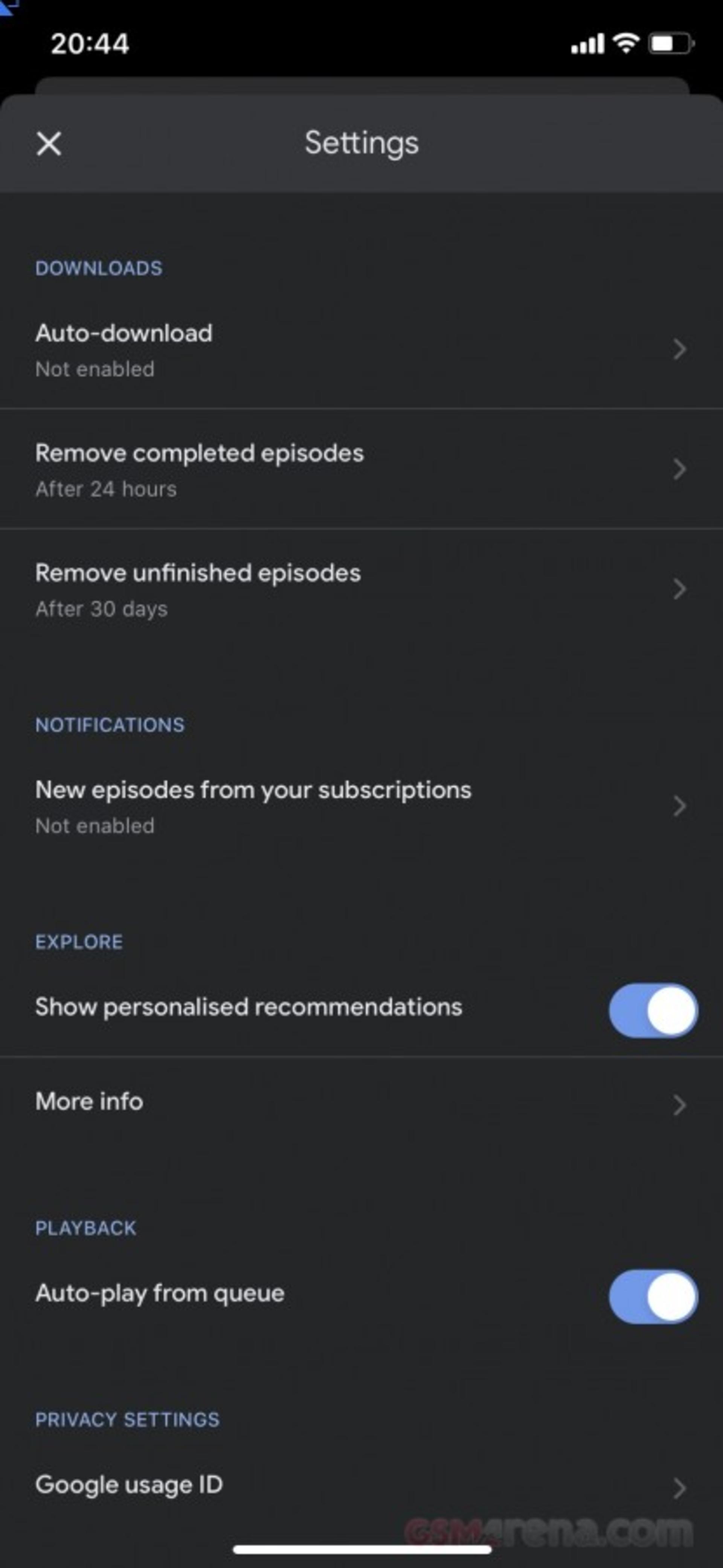 گوگل پادکست / Google Podcasts